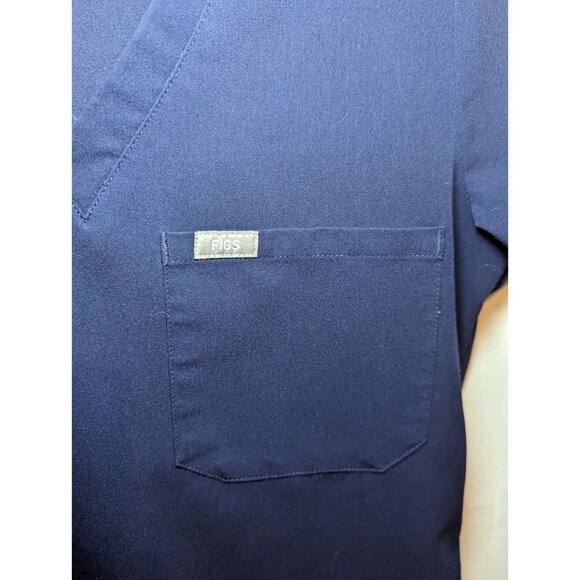 Figs Technical Collection Blue Scrub Top Style W21SW1003 Women’s Size XXS Blue - Picture 5 of 12